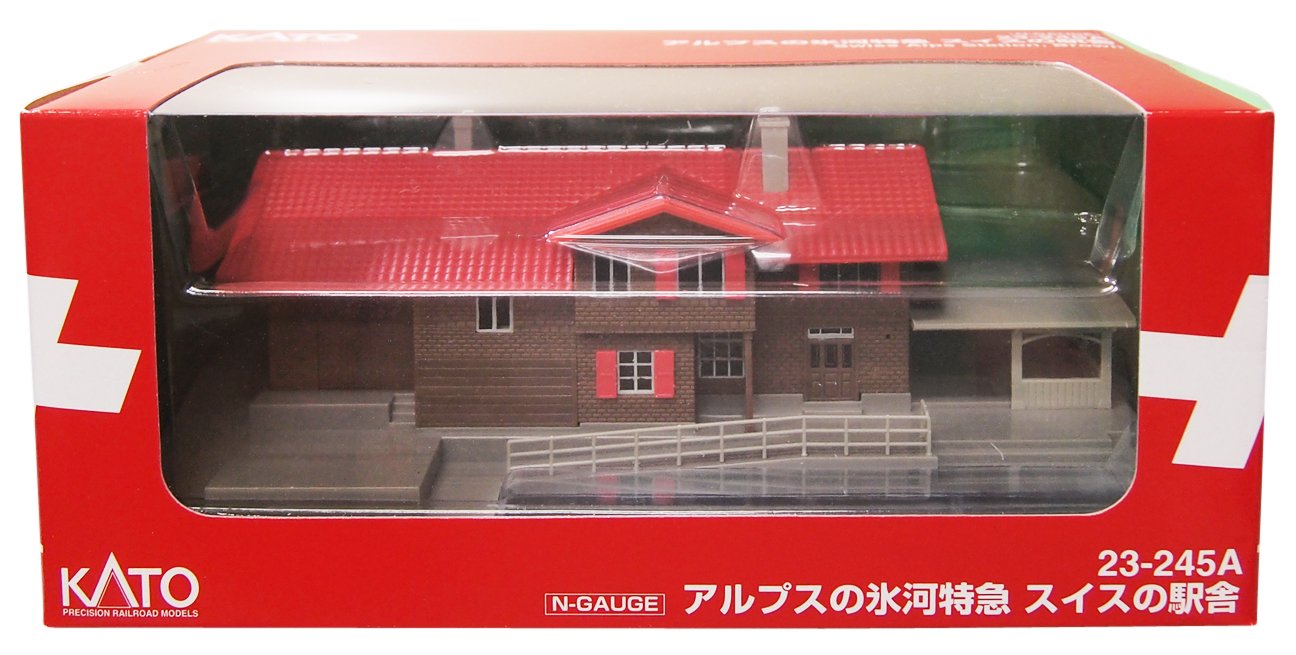 Amazon | KATO Nゲージ アルプスの氷河特急 スイスの駅舎 23-245A 鉄道